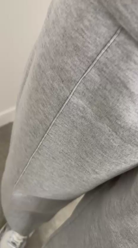 Ensemble de jogging pantalon et sweat à capuche gris pour femme